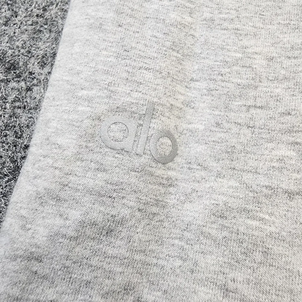 Alo Yoga Women's Gray Jogger Pants XS Pull-On Knit Pockets Cotton Blend